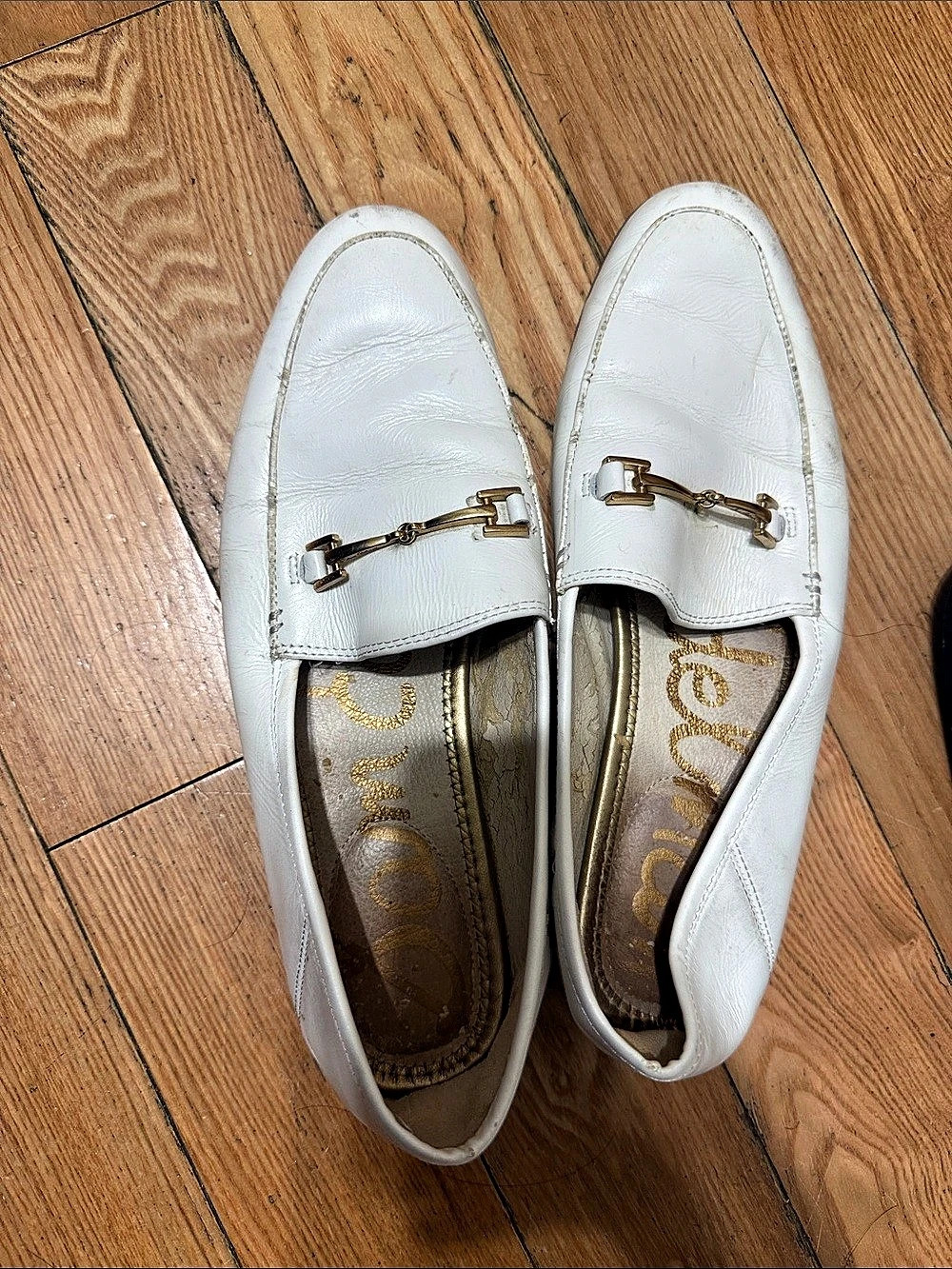 Sam Edelman Horsebit loafers White
